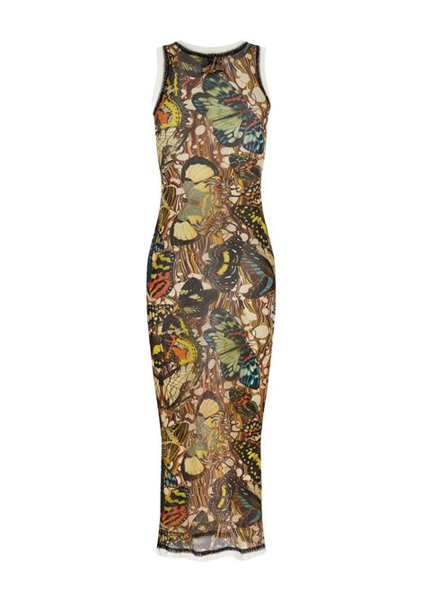 long dress woman yellow an multicolor JEAN PAUL GAULTIER | 26/01-W-DR133-M020P1090